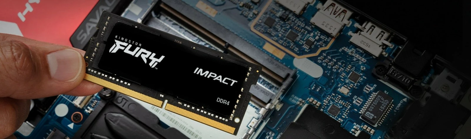 RAM memorje Kingston FURY Impact DDR4 SODIMM 32GB 3200MHz CL20, e zezë