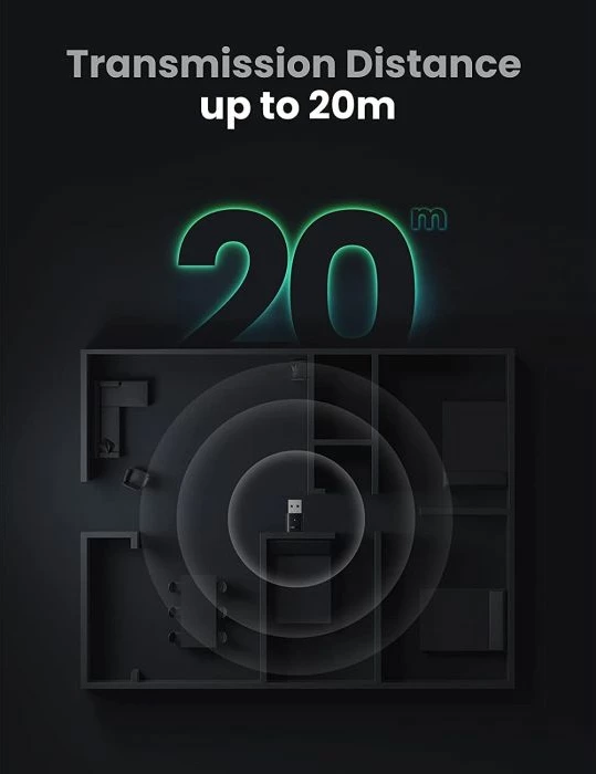 Adapter USB Bluetooth 5.0 UGREEN 80889, i zi