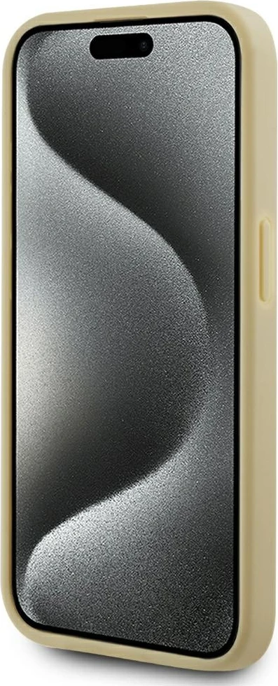 Mbështjellës Karl Lagerfeld Wrinkled Metal Signature për iPhone 15 Pro Max, Gold