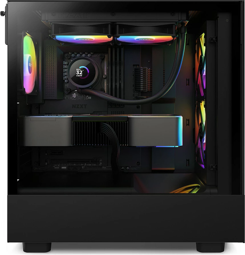 Ftohës uji AIO për CPU NZXT Kraken 240 RGB, 240mm, TFT-LCD, i zi