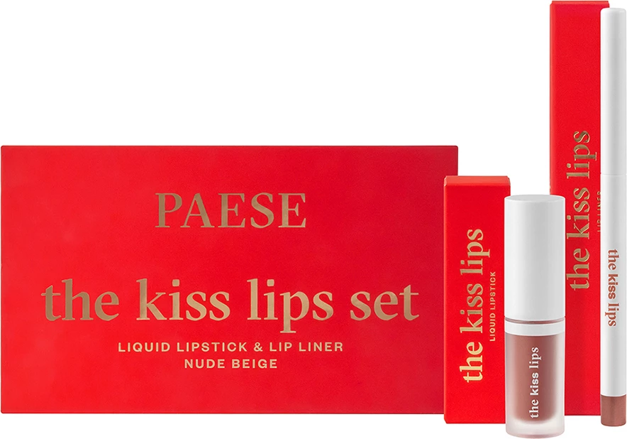 Set për buzë Paese The Kiss Lips për femra 01 Nude Beige, 2 copë