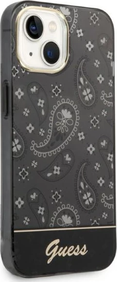 Mbështjellës Guess Bandana Paisley për iPhone 14 Plus 6.7", i zi, hardcase