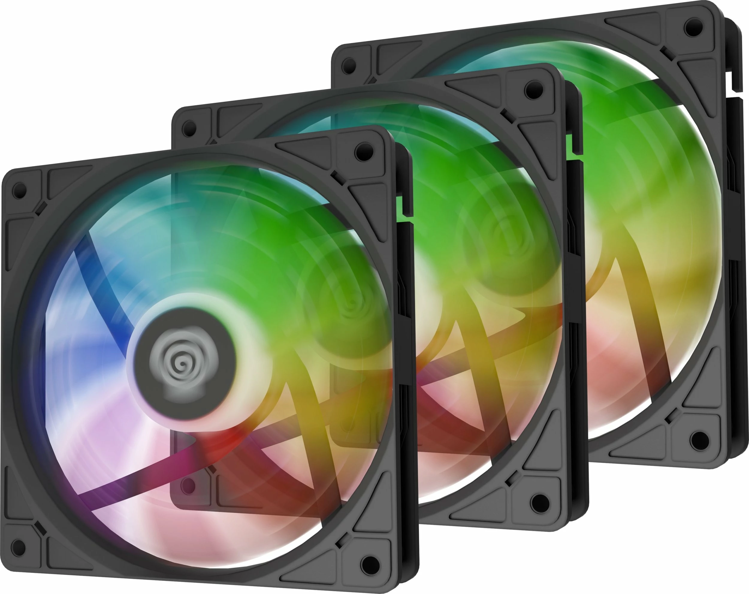 Ventilatorë kasë PC GENESIS Oxal 120 ARGB NGF-2265, 120 mm, 3-pin, 3 copë, të zi