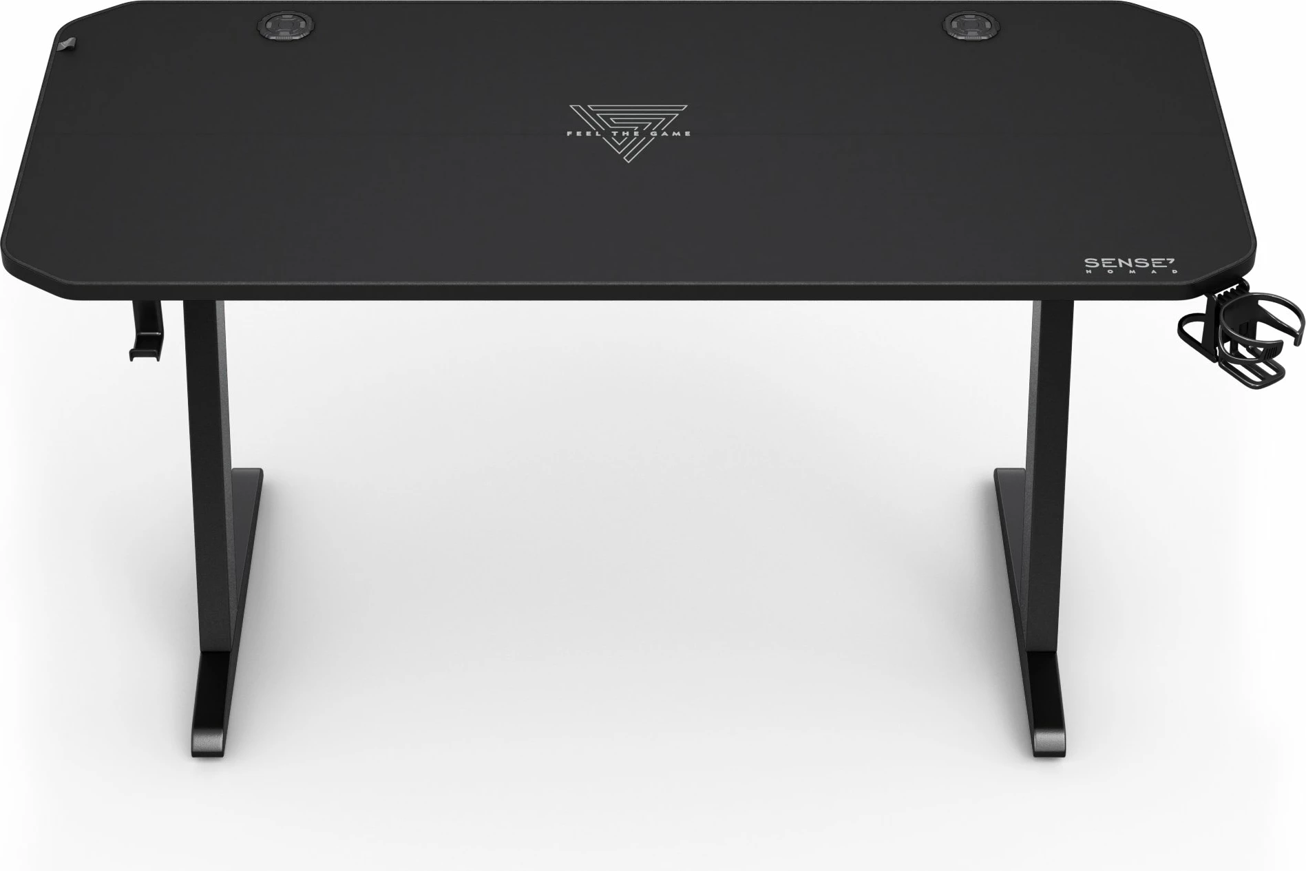 Tavolinë gaming SENSE7 Nomad Classic 140x60 cm, e zezë