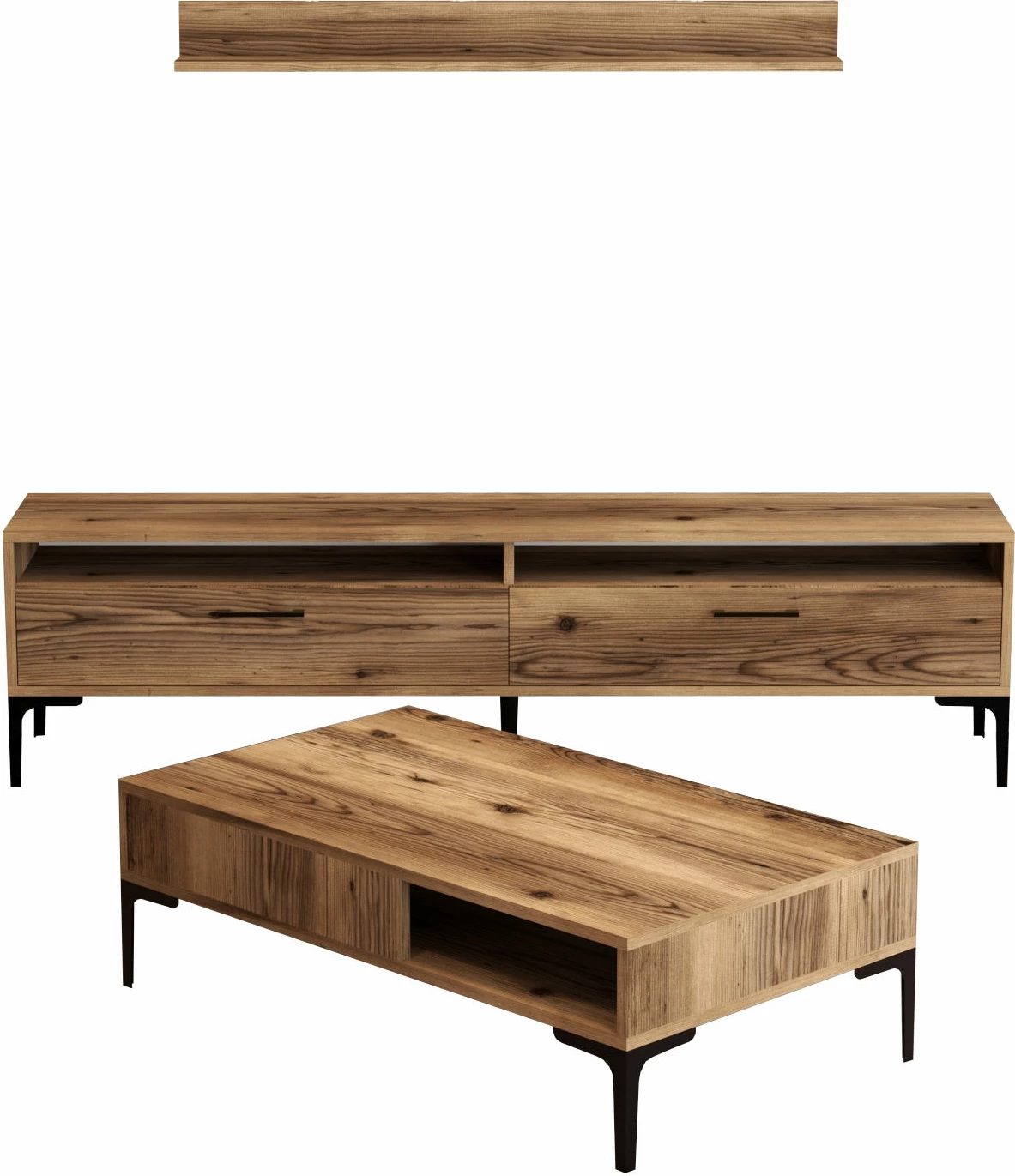 Set mobiljesh për dhomë dite, ngjyrë arre, Istanbul