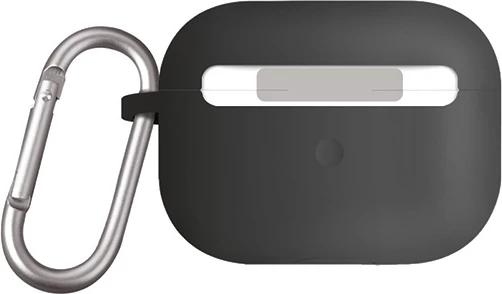 Mbështjellës UNIQ Vencer për AirPods Pro, silikon, me karabiner, Gri