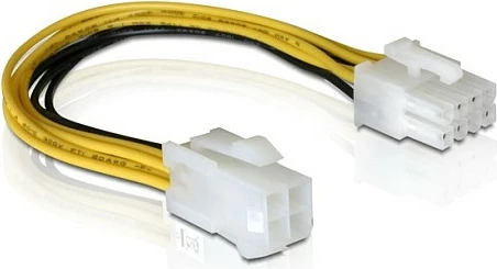 Kabllo rryme DeLOCK PCI Express 8-pin EPS në 4-pin ATX/P4, 0.15 m, shumëngjyrëshe