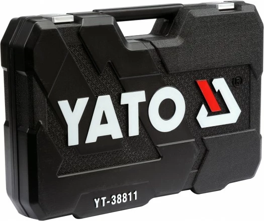 Set veglash Yato YT-38811, 150 copë, 1/4\", 3/8\" & 1/2\", në valixhe plastike