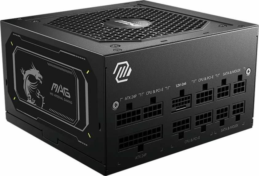 Furnizues rryme MSI MAG A850GL PCIE5 II 850W, 80 Plus Gold, ATX 3.1, modular komplet, i zi (306-7ZP8D11-CE0)