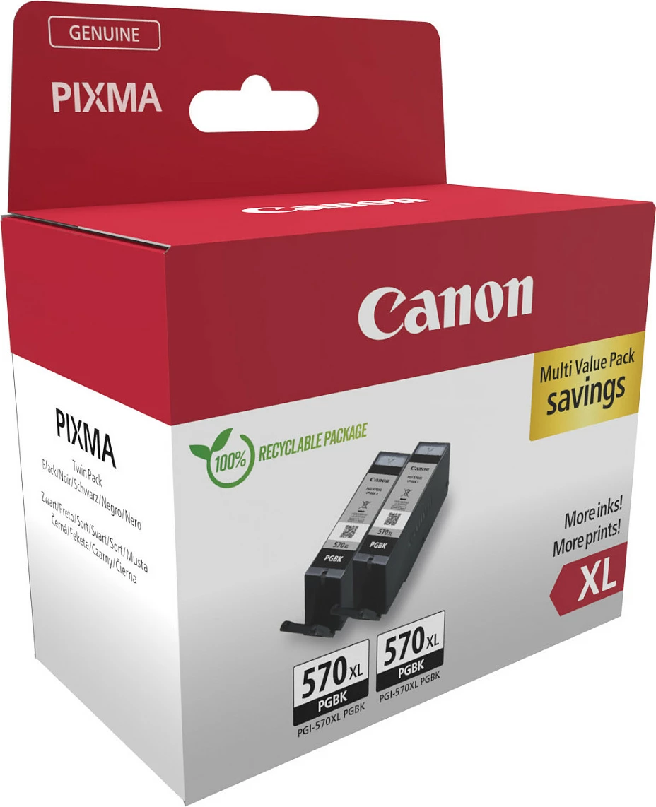 Kartush boje Canon 0318C010 PGI-570XL PGBK, XL, e zezë