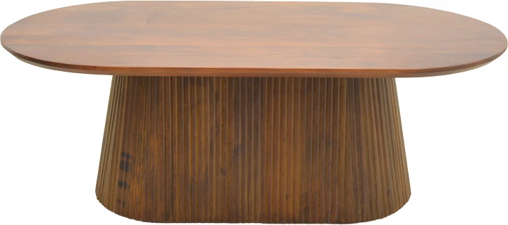 Tavolinë kafeje Aithra, dru mango i fortë, ngjyrë arre, 120x60x42cm