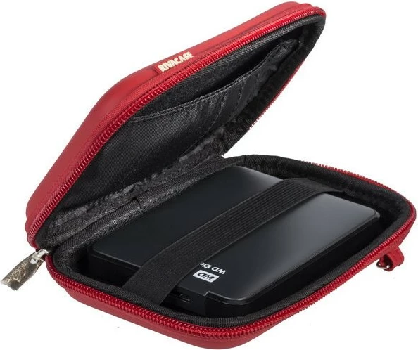 Çantë e fortë RIVACASE Davos 9101 për HDD 2.5", e kuqe