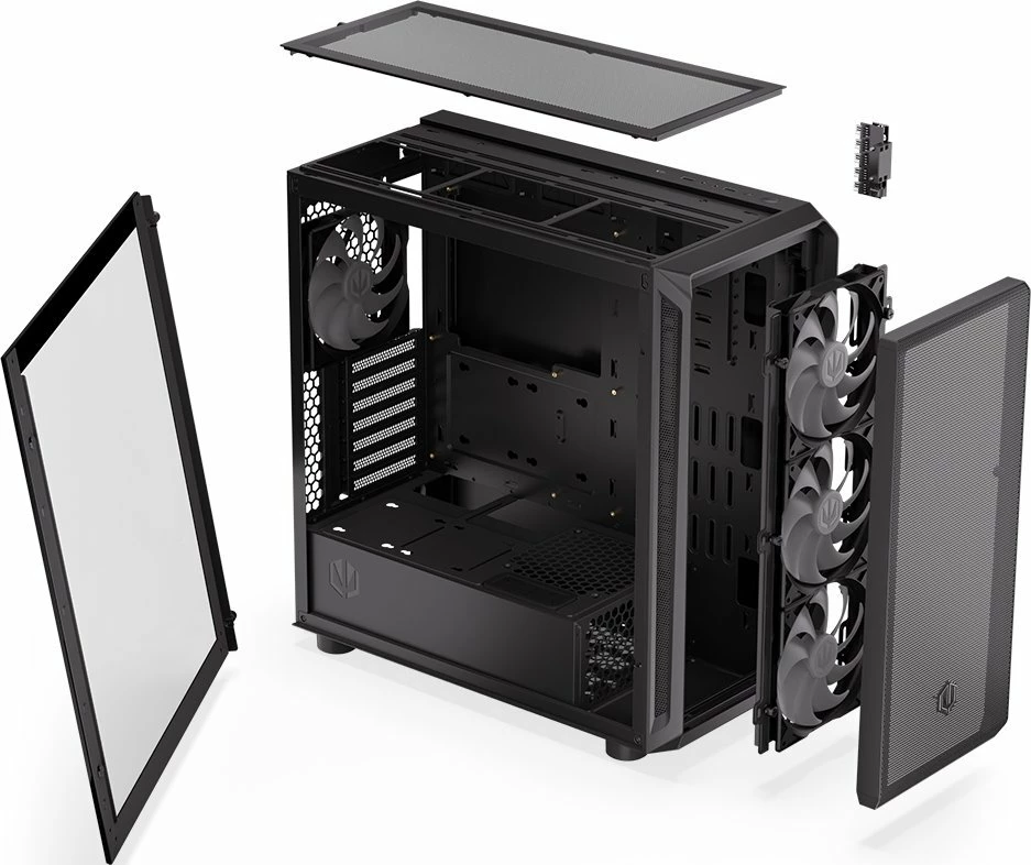 Kasë Endorfy Arx 700 ARGB EY2A013 Midi Tower ATX, 4x 140mm ARGB PWM, USB-C, e zezë