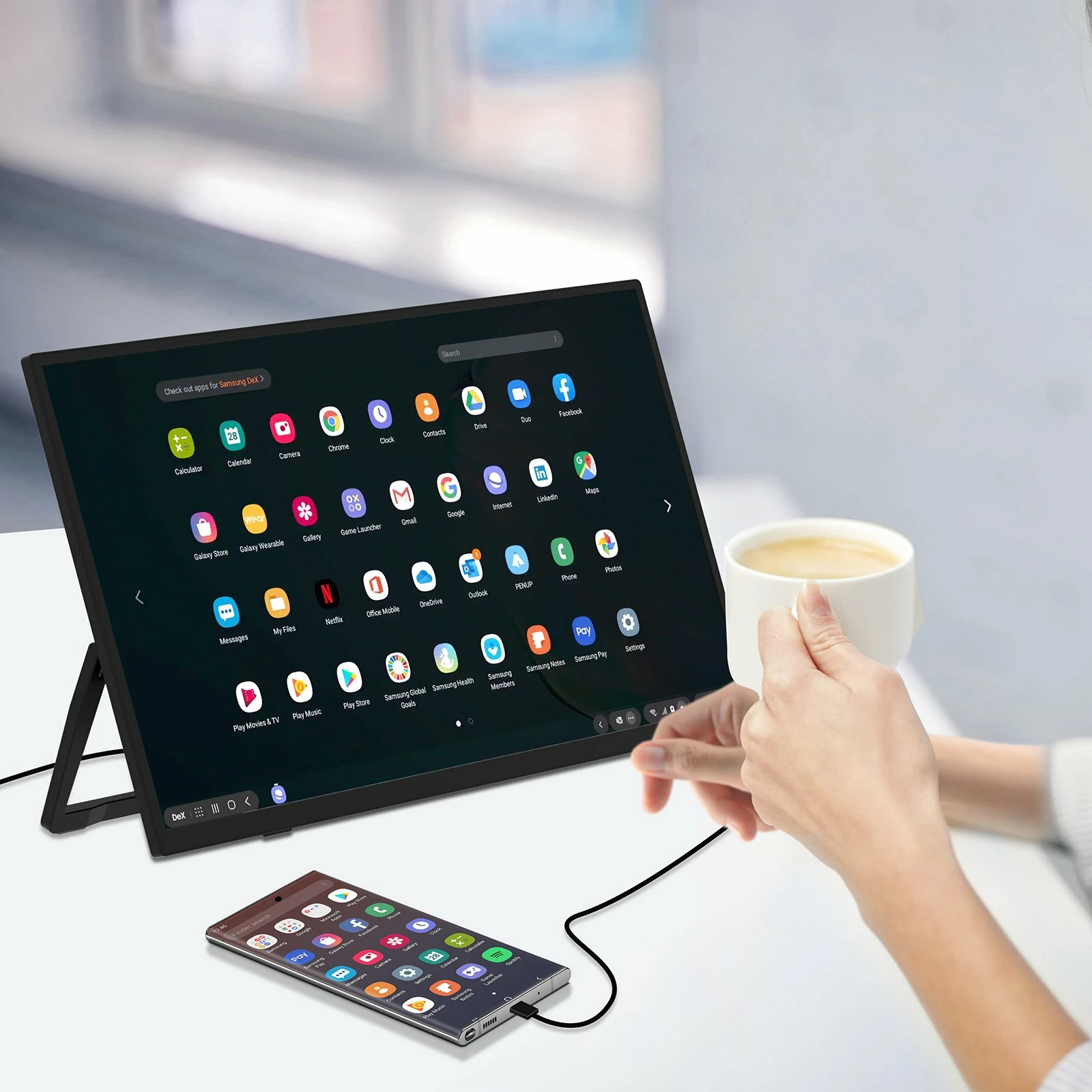 Monitor portativ Zeuslap ZP156 15.6\" Full HD IPS 60Hz HDR10, mini HDMI/USB-C, i zi
