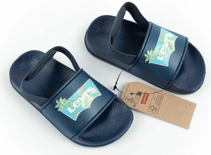 Sandale për djem Levi's Pool S Mini, navy blue