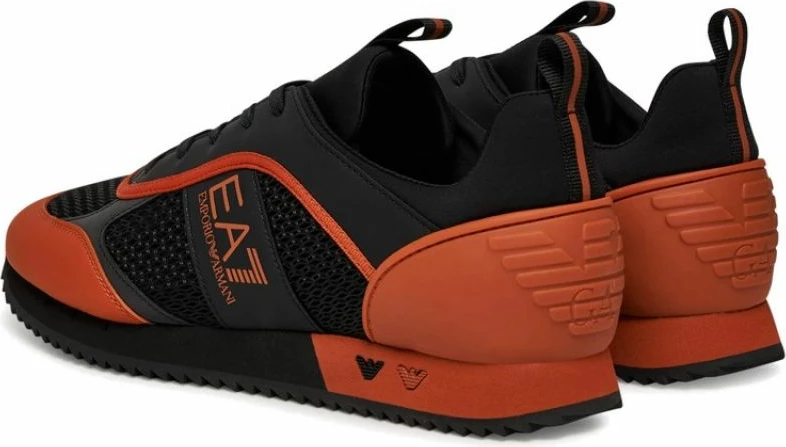 Atlete për meshkuj Emporio Armani, të zeza-portokalli