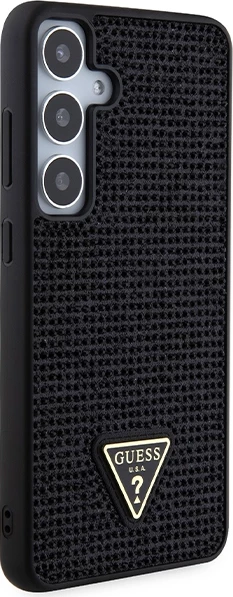 Mbështjellës Guess Rhinestone Triangle për Samsung Galaxy S24+, i zi