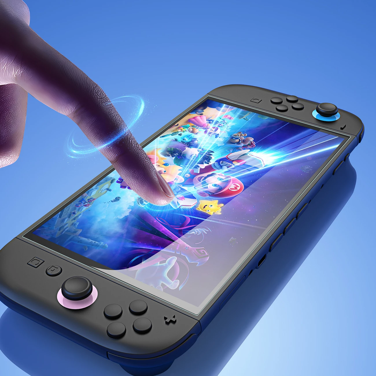 Mbrojtës ekrani xham i kalitur, Dux Ducis, HD për Nintendo Switch 2, 9H, 92% transparencë, kornizë instalimi