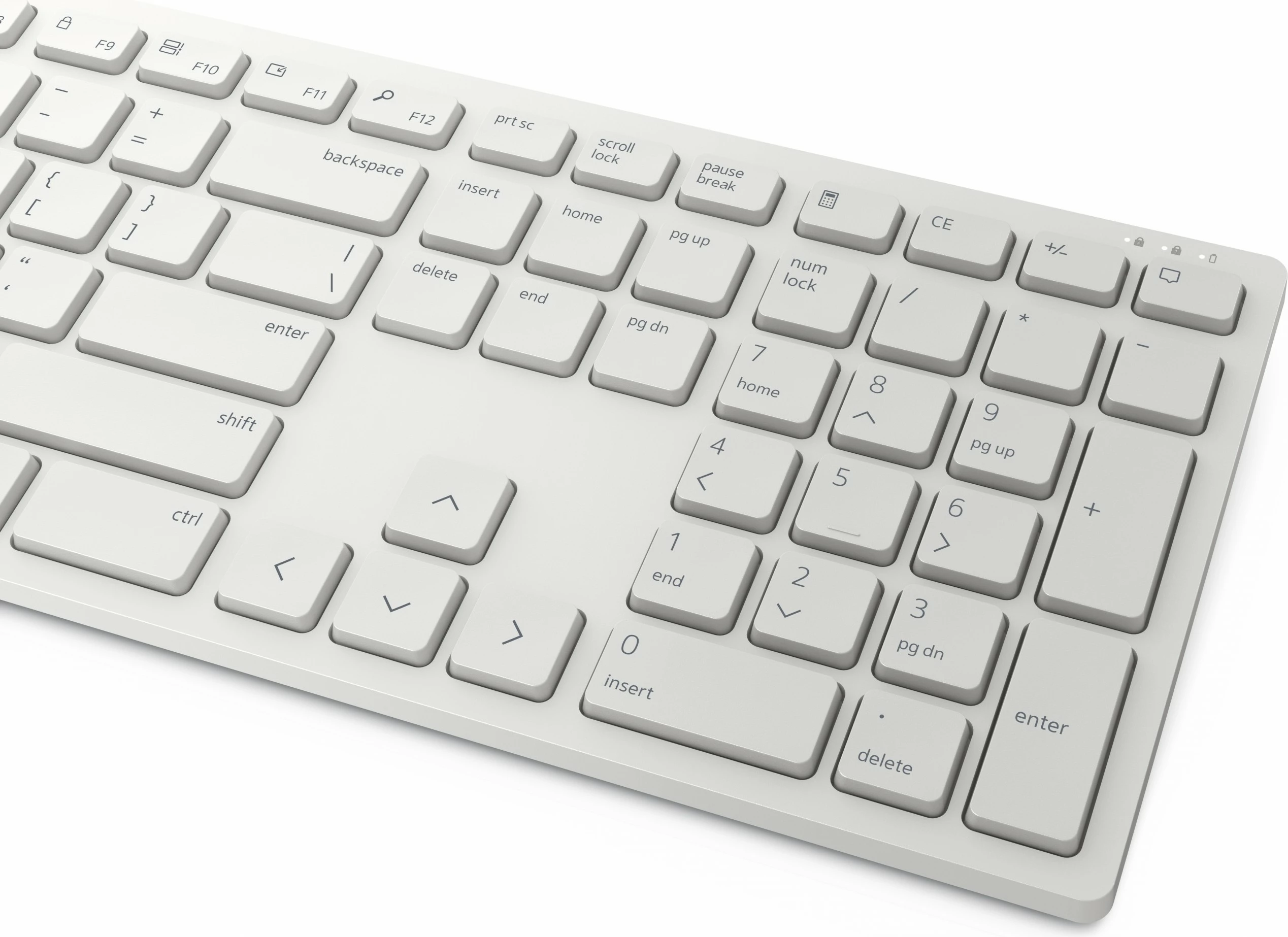 Tastierë dhe Maus DELL KM5221W-WH, Wireless, QWERTY, Bardhë