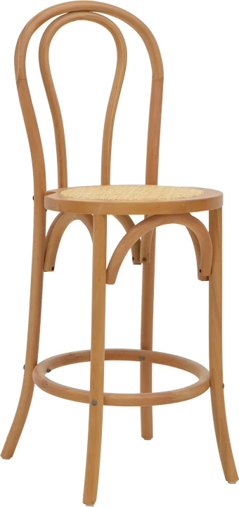 Karrige për bar Thonet dru ahu natyral 41x50x105cm