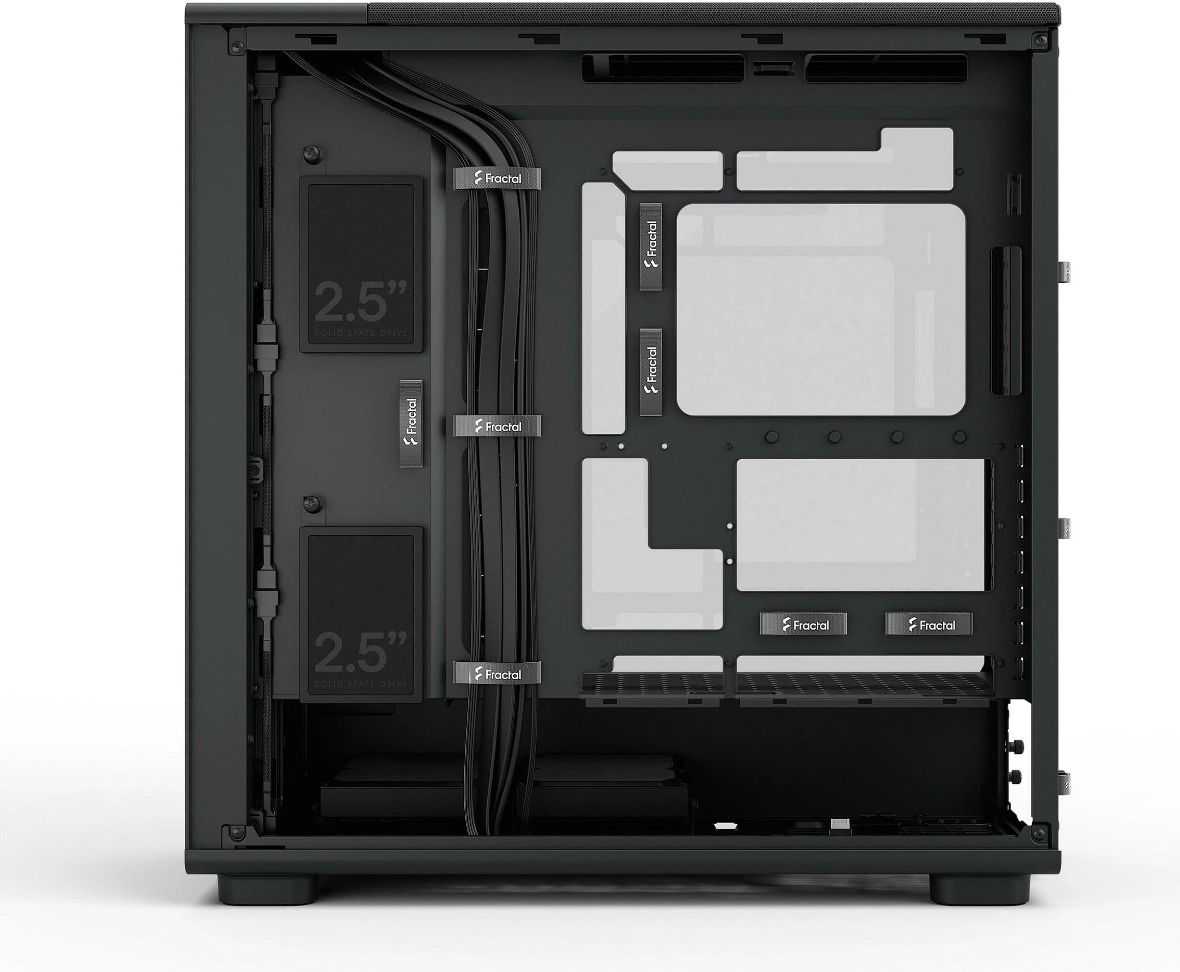 Kasë PC Fractal Design Epoch XL, Tower, ATX/micro ATX/ITX/EATX, me dritare anësore, e zezë