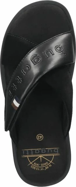 Flip-flopa për meshkuj Bugatti, të zeza