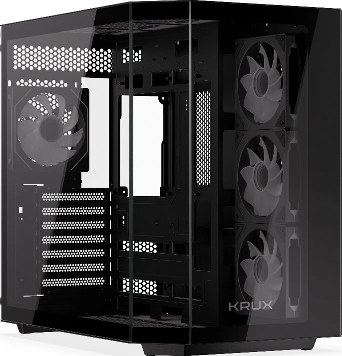 Kasë Krux Empero ARGB (KRXD010) midi tower ATX, e zezë