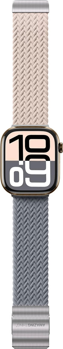 Set rripash për Apple Watch 42mm AmazingThing Blend Band, 2 copë, rozë-gri/rozë