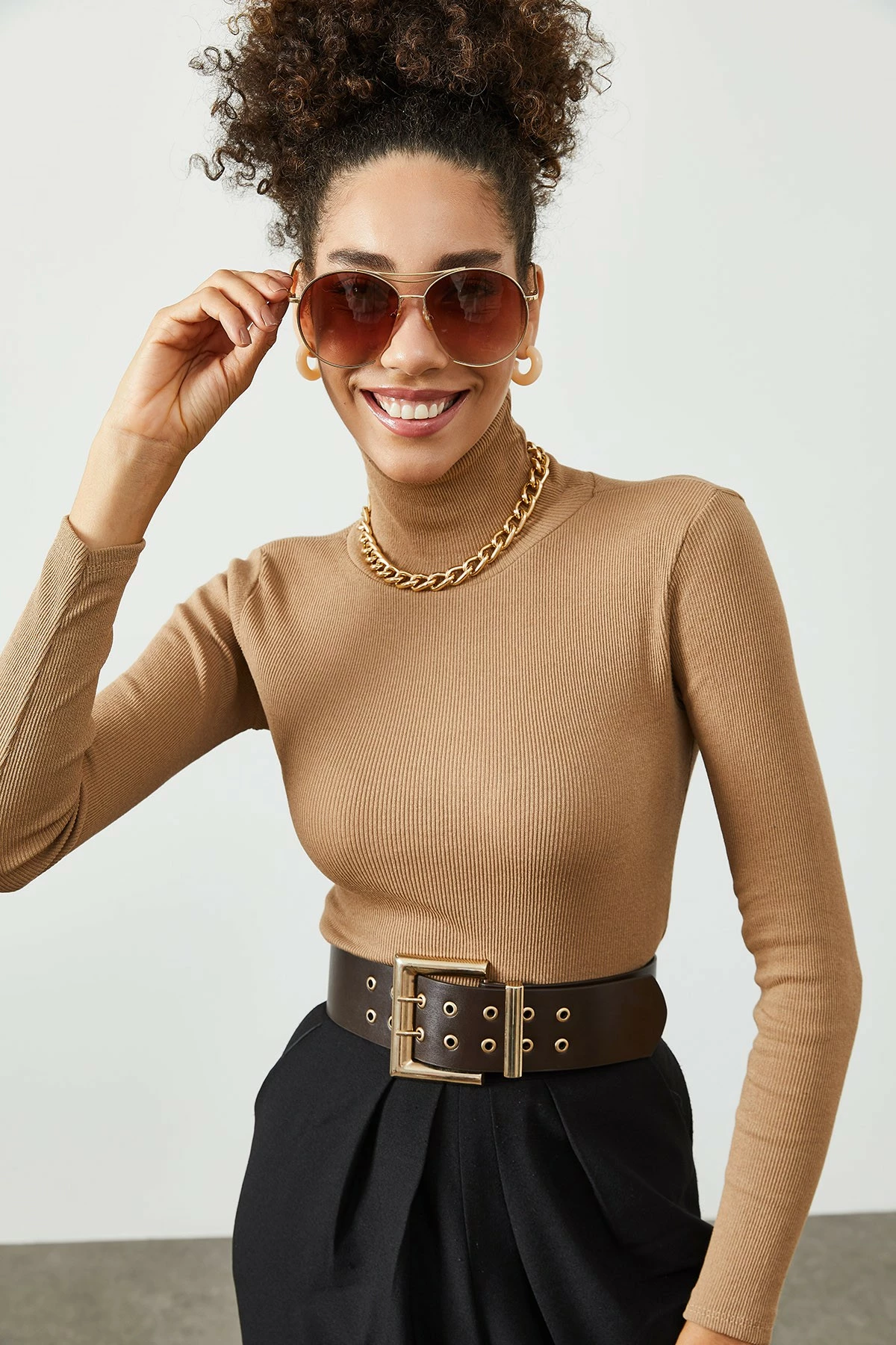 Bluzë për gra Jumeon, X2325, bezhë