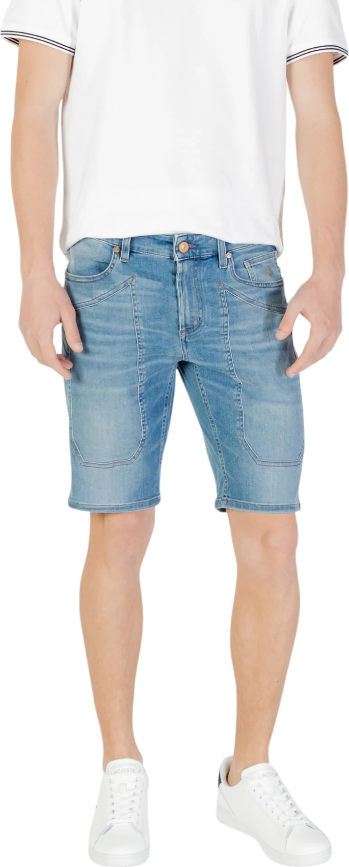 Shorce bermuda për meshkuj Jeckerson Jayden, denim i çelët