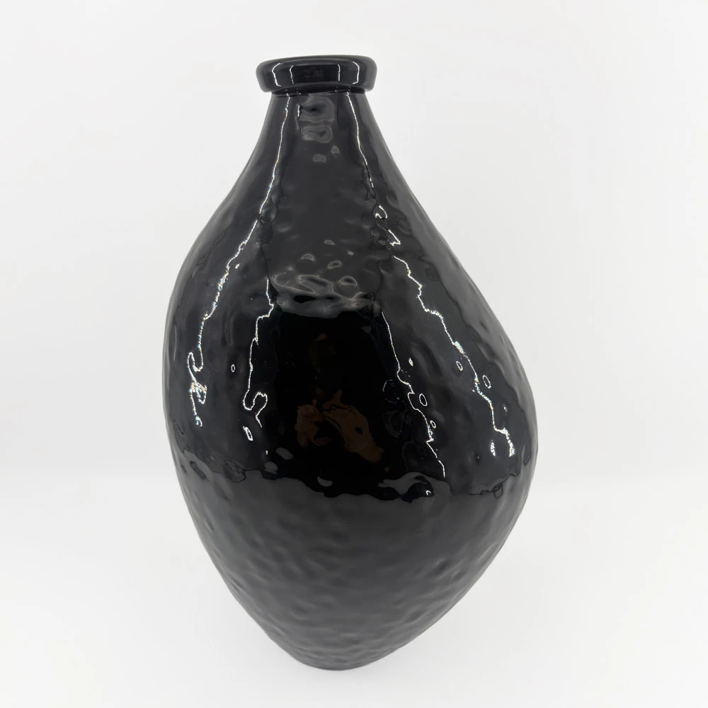 Vazo qelqi SPICE, e zezë, 22x22x35.5cm