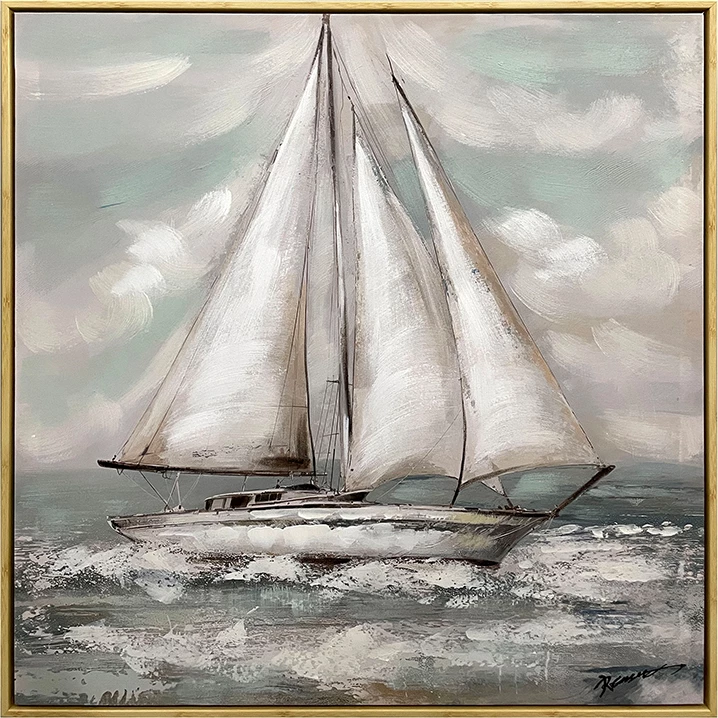 Pikturë në kanavacë Siedo I me kornizë, 70x3.5x70cm