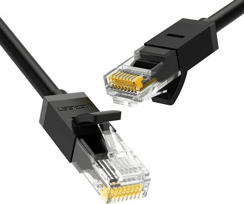 Kabllo Ethernet Ugreen Cat 6 RJ45 5m e zezë