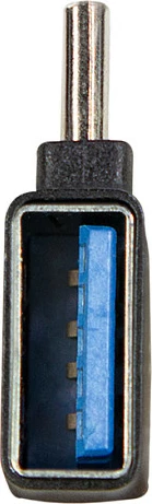 Adapter USB-C në USB-A LogiLink, USB 3.2 Gen1, kënd 90°, i zi