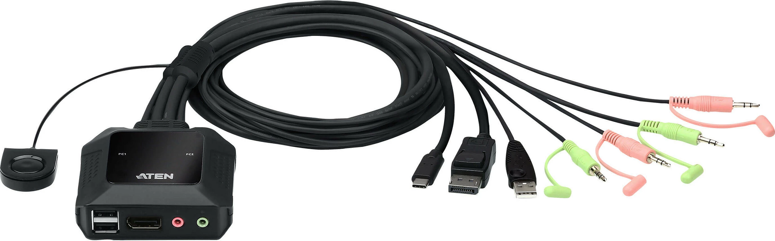 Switch KVM ATEN CS52DP, USB-C/DisplayPort, 2-Port, 4K, i Zi