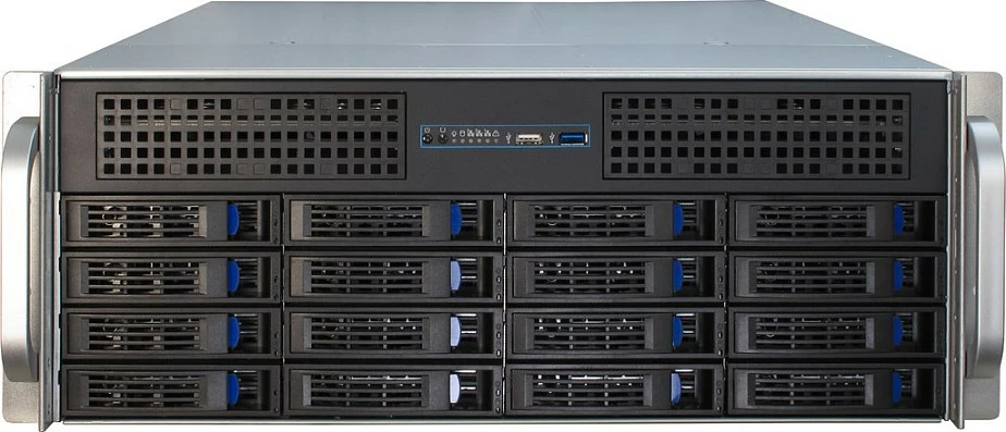 Kasë serveri Inter-Tech 4U-4416, 19" rack 4U, deri 16 bay, e zezë