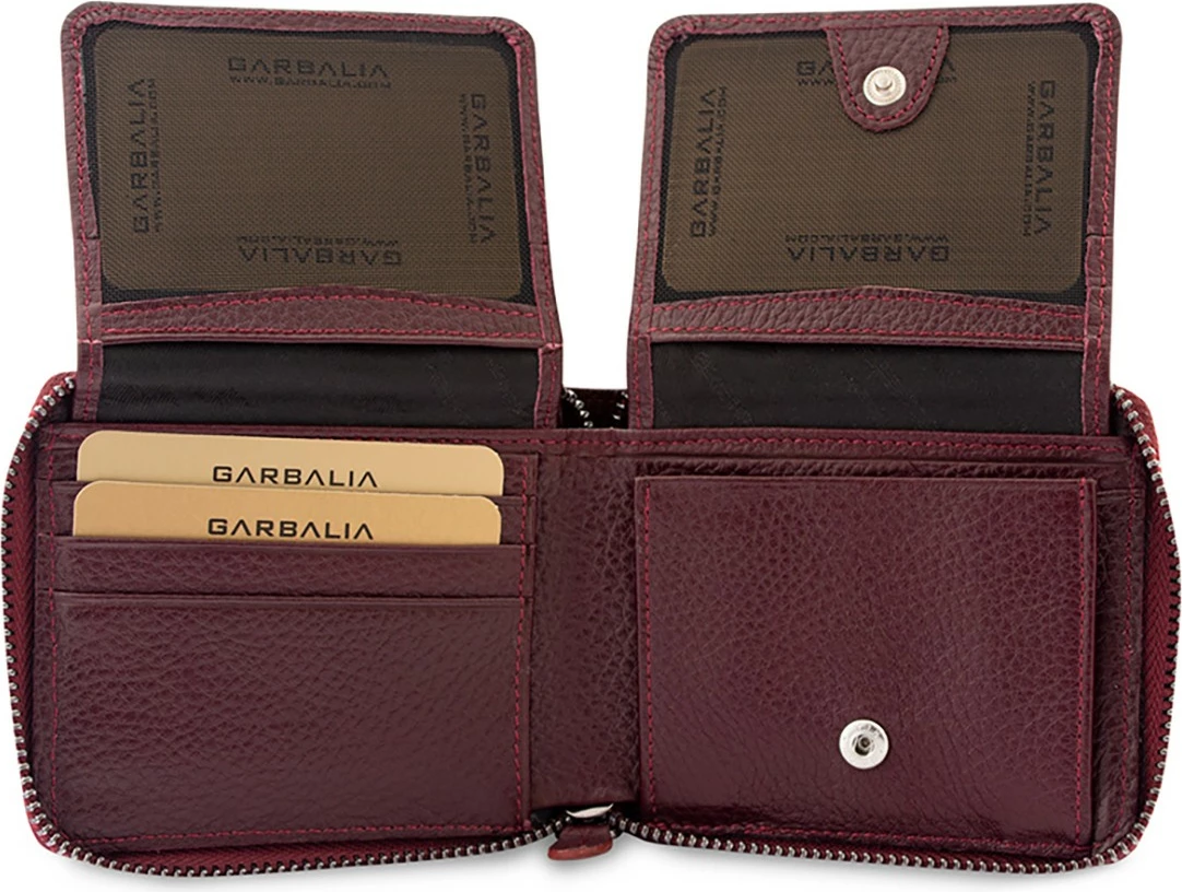 Portofol unisex Zoozie Bags, Carole, ngjyrë e kuqe e thellë