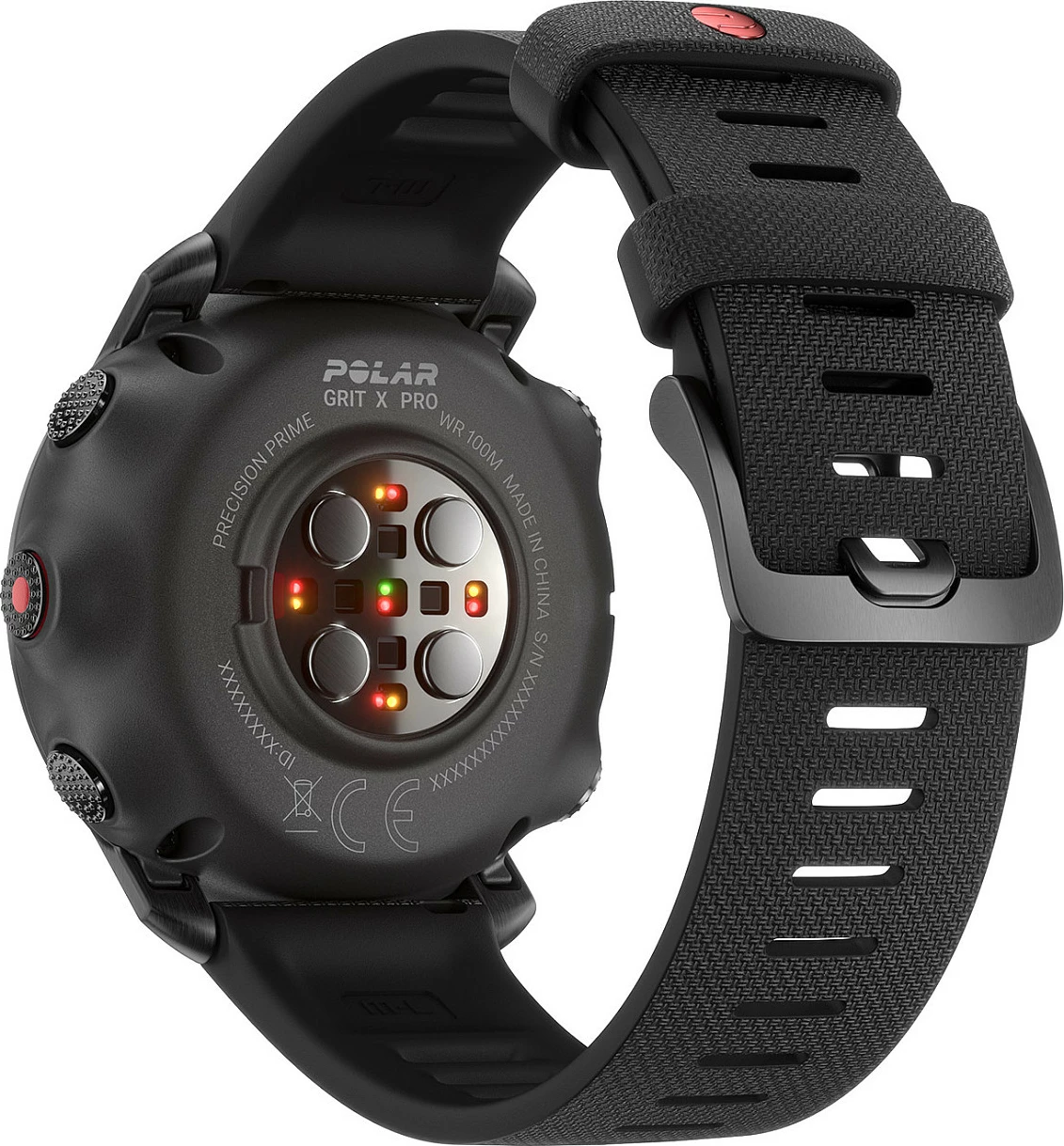Smartwatch Polar Grit X Pro, GPS, ekran 1.2" MIP touch, rrip silikoni M/L, i zi