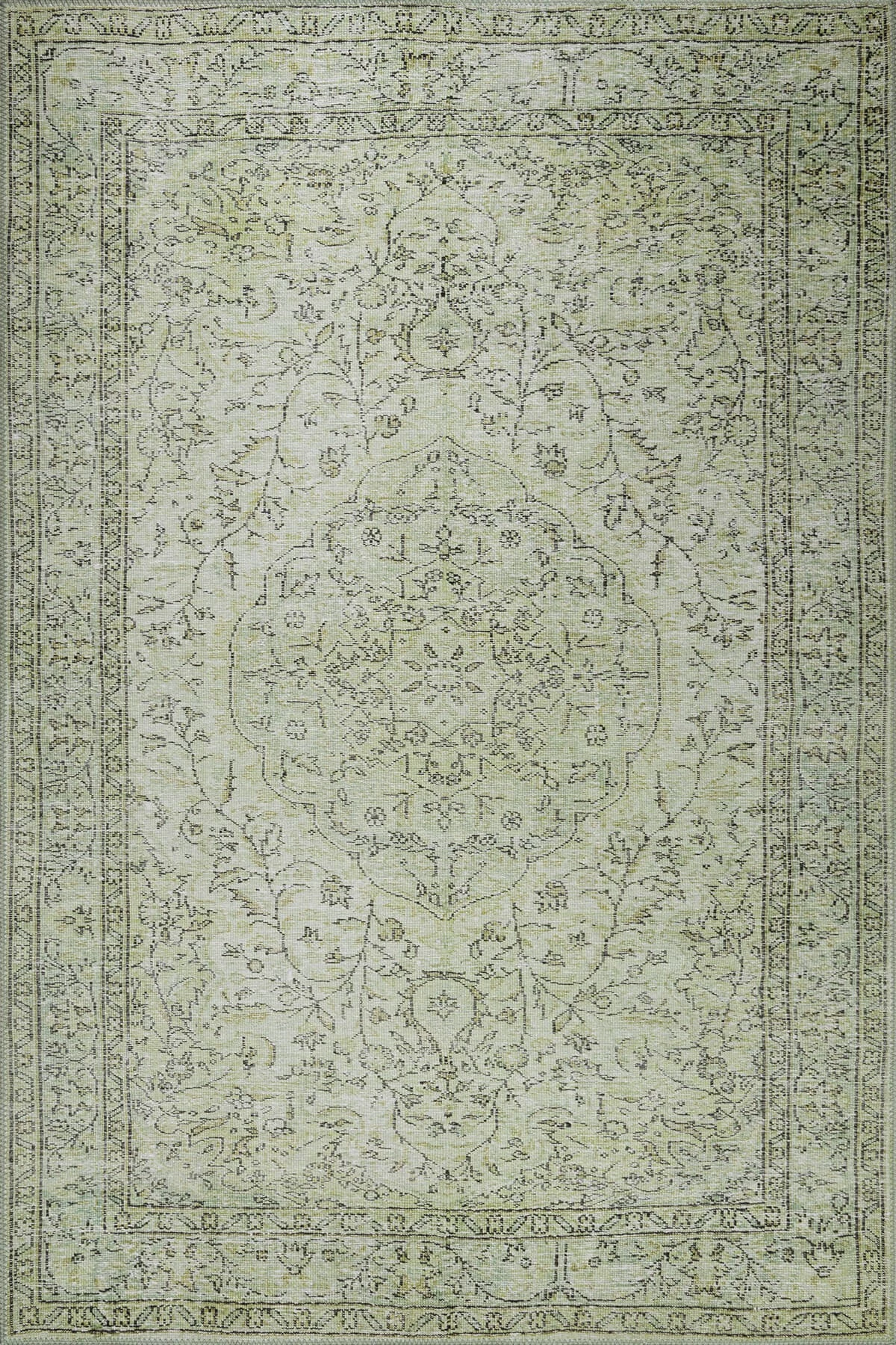 Qilim Conceptum Hypnose, Folk Chenille, jeshil, 210x310cm