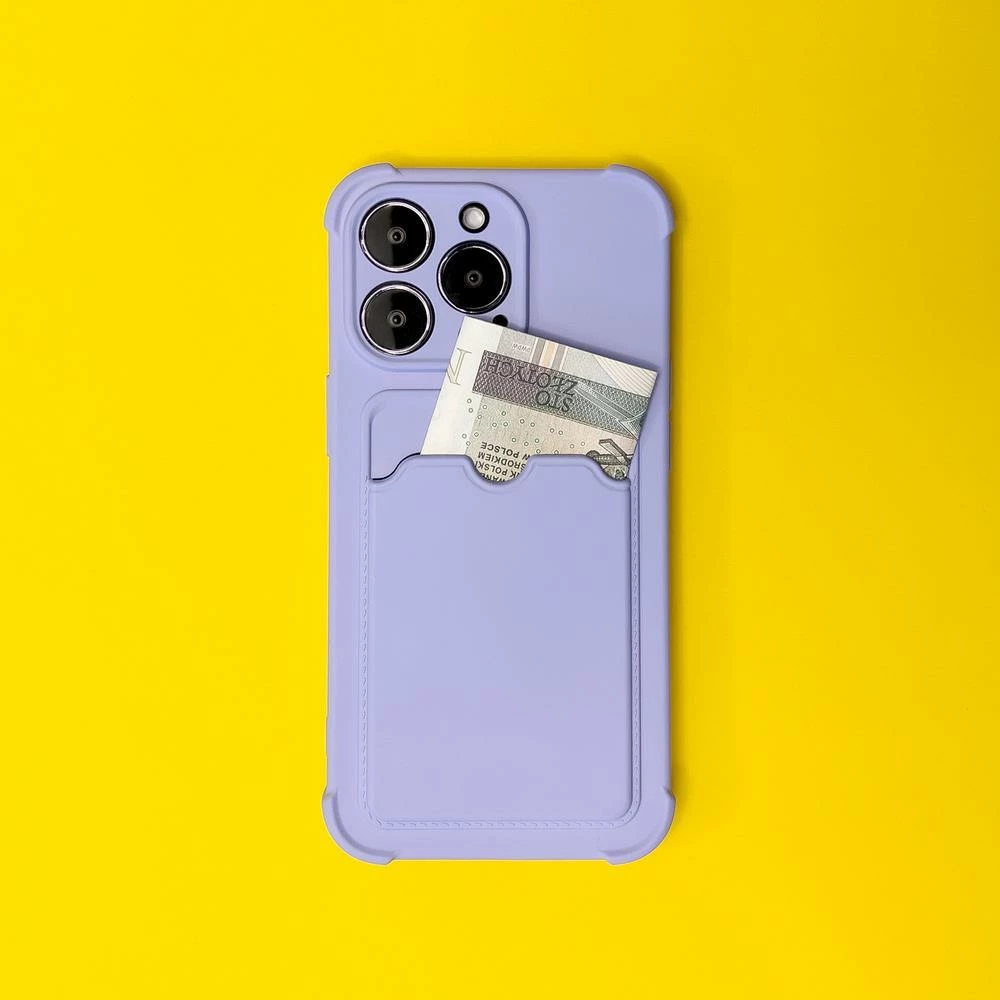 Mbështjellës Hurtel për Samsung Galaxy A32, silikon, xhep për kartela, Kuq