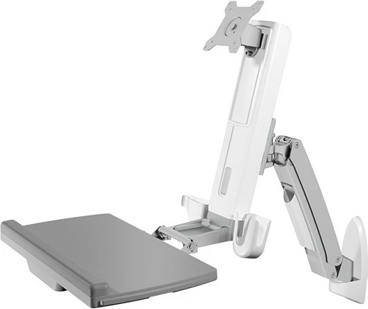 Mbajtës muri monitori RaidSonic ICY BOX IB-MS600-W, 24", rrotullim 360°, rregullim lartësie, gri/e bardhë