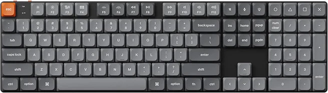 Tastierë mekanike wireless Keychron K5M-H3, 108 taste, RGB, gri