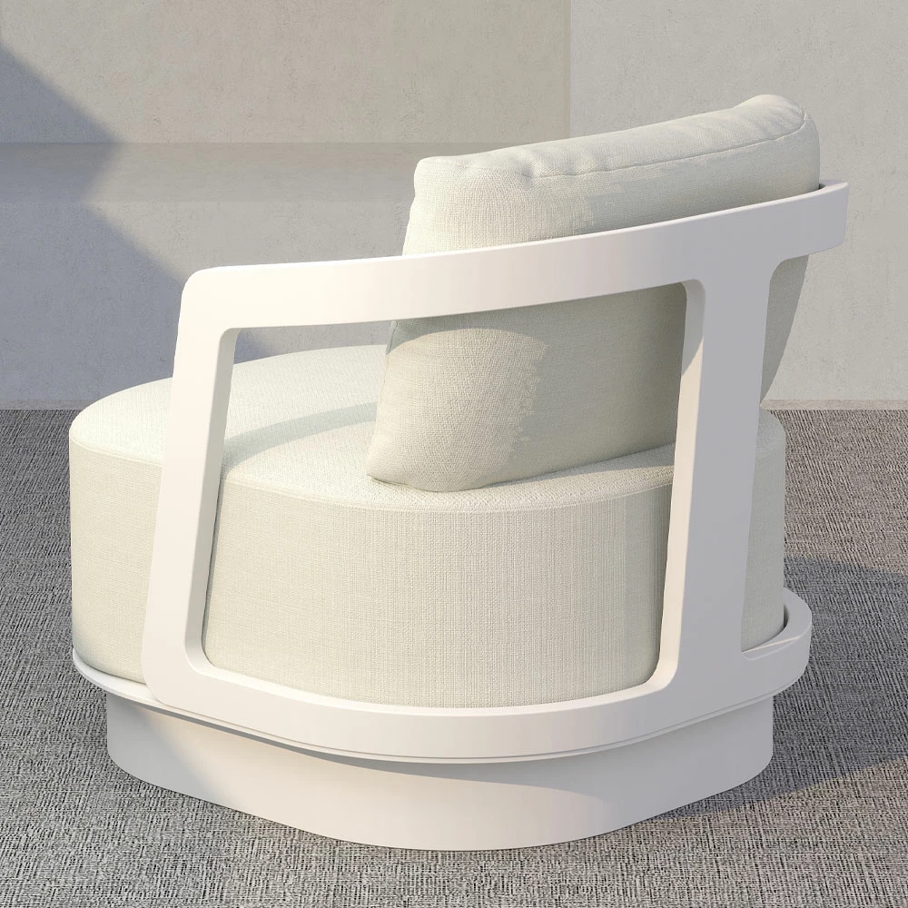 Set lounge TORRE 1+2+2, ngjyrë e bardhë e zbehtë, 198x81x66cm