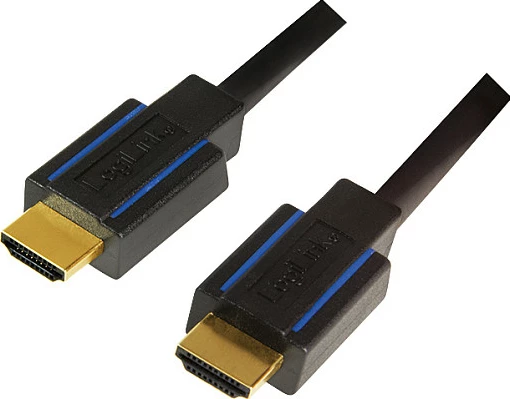 Kabllo HDMI LogiLink, A/M në A/M, 4K/60Hz, 3 m, zi/kaltër