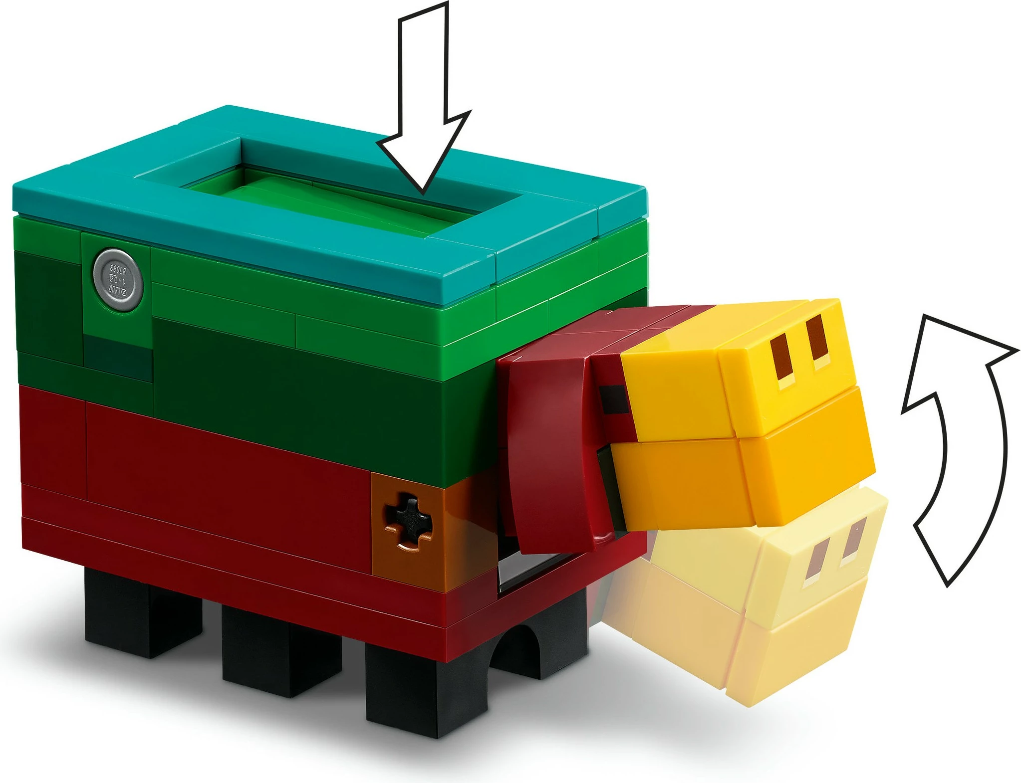 Set ndërtimi LEGO Minecraft 21260, 304 pjesë, multikolor