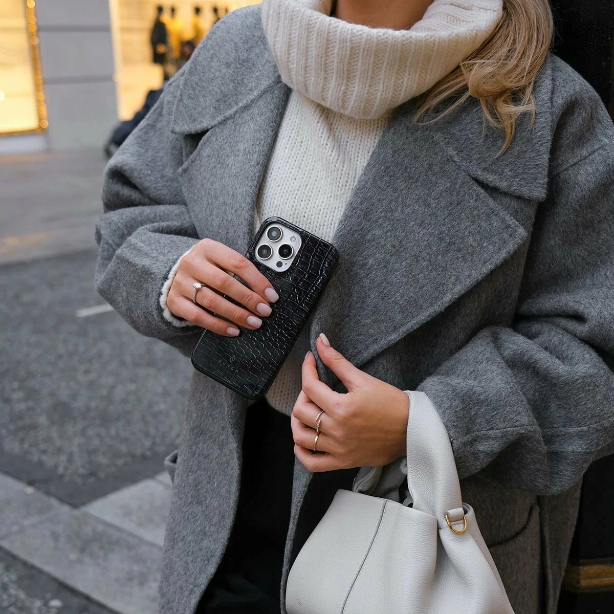 Mbështjellës Burga iPhone 16 Pro Tough MagSafe ReaperS Touch, back cover, i zi