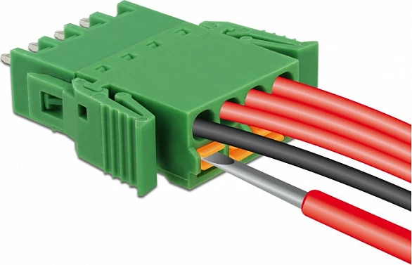 Terminal bllok DeLOCK 65970, 4-pin për PCB, AWG 24-12, 16 mm, jeshile
