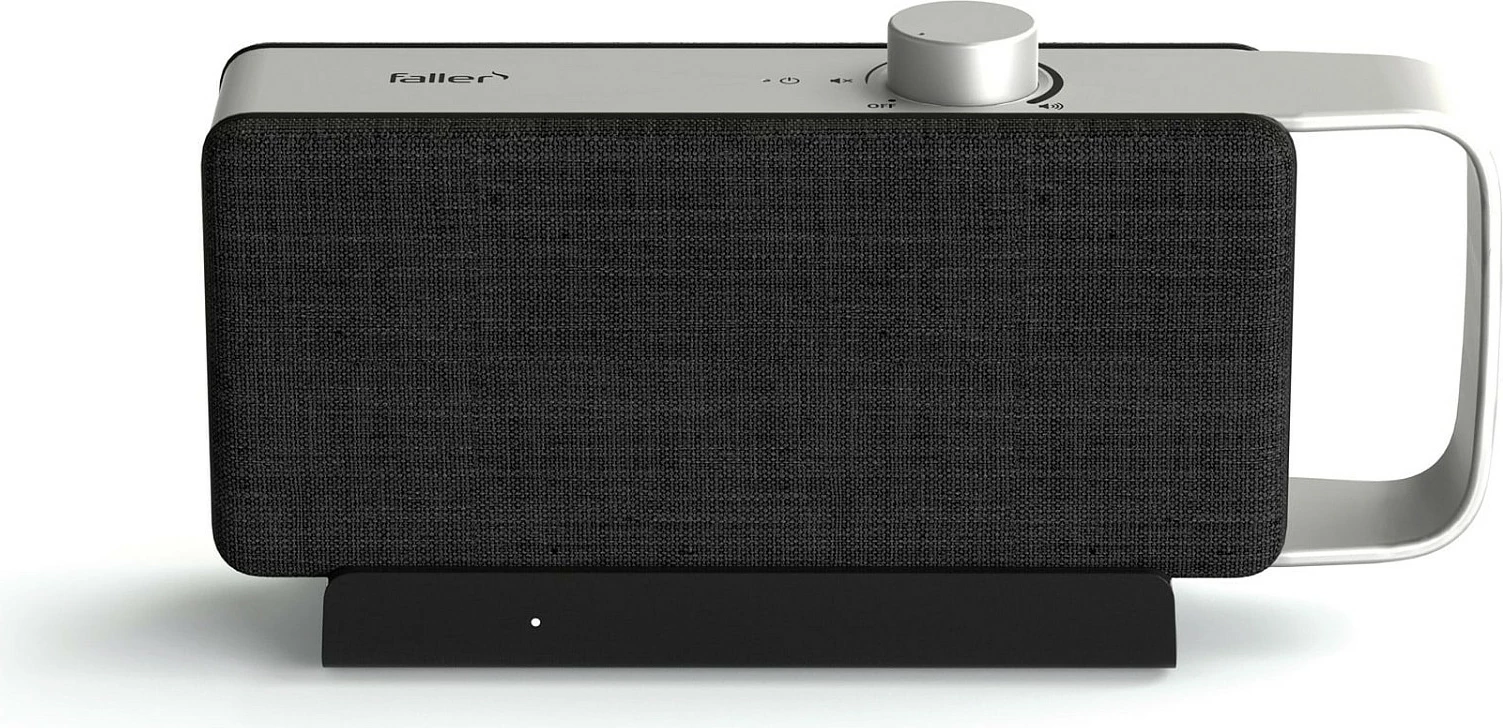 Altoparlant portativ Faller Oskar, 2.0, Wi-Fi, AUX 3.5mm, USB-C, 4W, zi/argjend