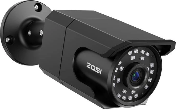 Set kamerash IP ZOSI C105, 4 copë, 8MP, WiFi, regjistrues me HDD 2TB, i zi