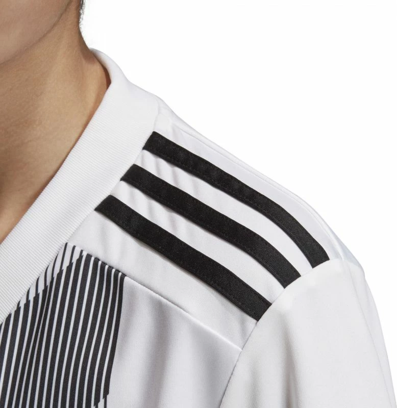 Fanellë për futboll për fëmijë adidas Striped 19 Jr, e bardhë [Madhësia: 176]